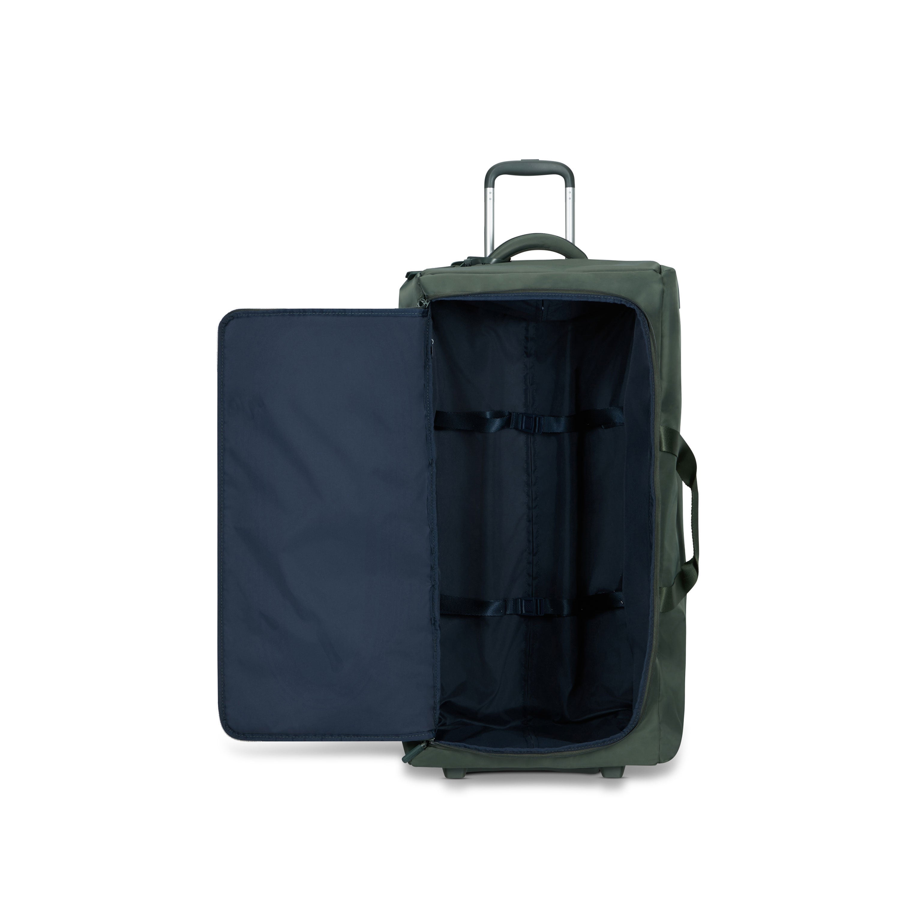 Lipault Foldable Plume Wheeled Duffel, Khaki Green, Interior Image image number 2
